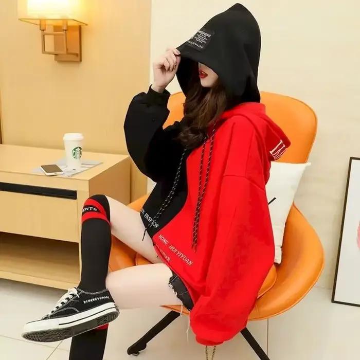 Veste à capuche mi-longue pour femme, manteau assressentipour documents, sweats à capuche en velours