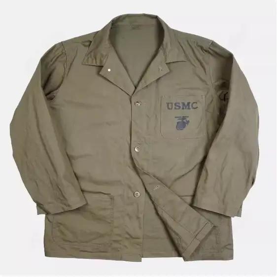 Veste américaine HBT USMC, vêtements décontractés, vêtements de travail rétro, réplique Vintage