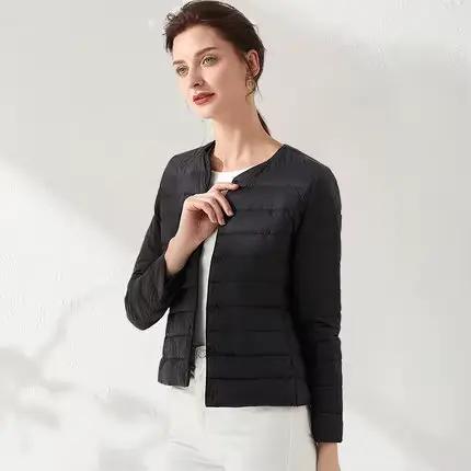 Doudoune Ultra légère pour femme, Parka Portable en tissu mat, manteau décontracté en duvet de canar