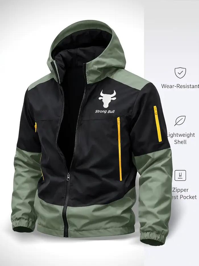 Veste coupe-vent pour homme, imperméable, légère, à capuche et durable, pour la randonnée, l'escalad
