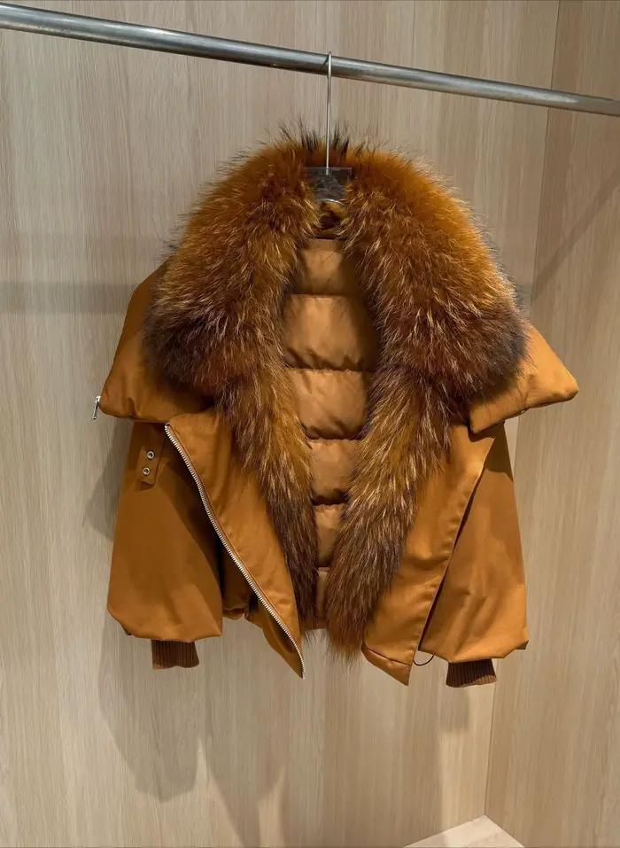 Doudoune Courte Femme Style Urbain Hiver 2026 – Col Montant Tendance, Rembourrage Chaud en Duvet de