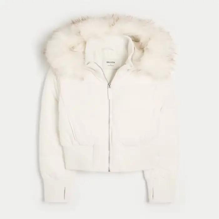 Parkas femmes manteaux courts à capuche fermeture éclair manches longues épais chaud Y2k Streetwear