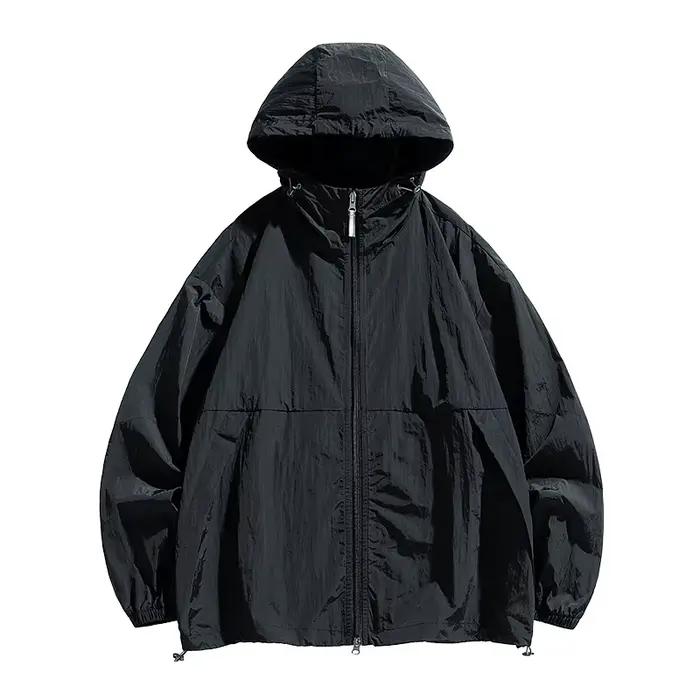 Hommes vestes de randonnée été extérieur manteau imperméable UPF 100 + UV peau veste de protection f