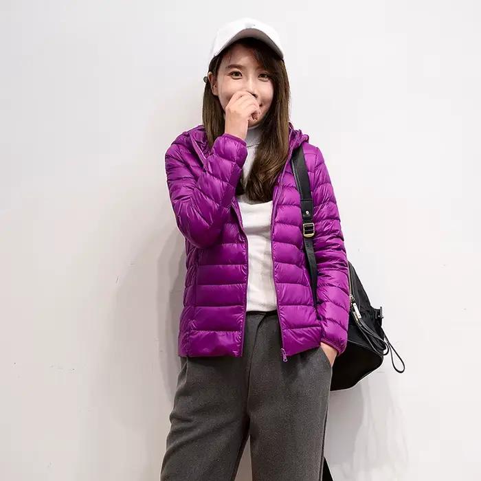 Doudoune Ultralégère 2025 en Duvet de Canard pour Femme, Manteau d'Automne et d'Hiver, Nouvelle Coll