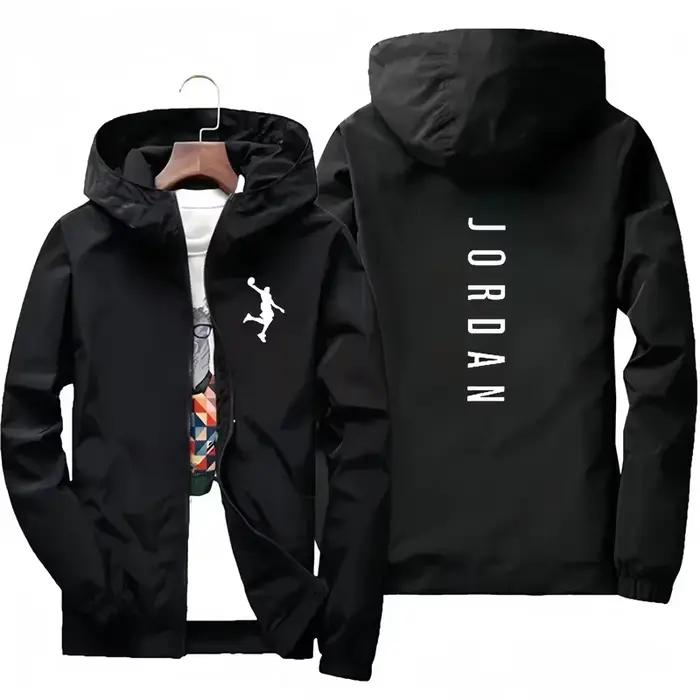 Nouvelle veste à capuche décontractée à la mode JORDAN pour l'automne et l'hiver, coupe-vent, imperm