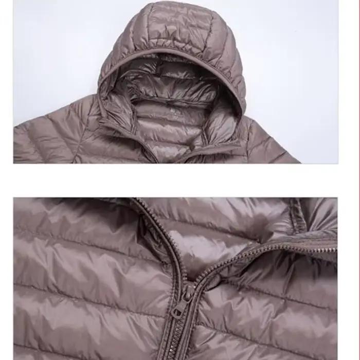 Veste courte en duvet de canard ultra-léger pour femme, manteau mince, parka chaude, vêtements d'ext
