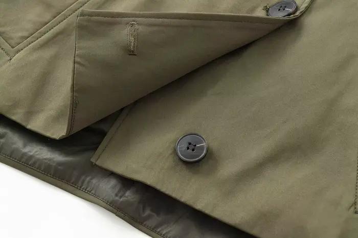 MUJER Trench Coat à capuche pour femme Coupe-vent à manches longues pour femme Nouveau en manteaux e