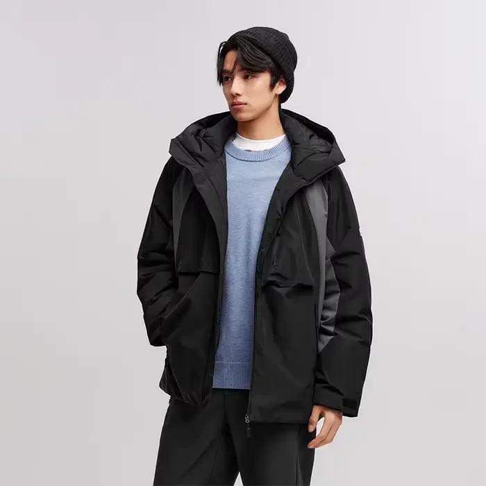 SEMIR-Doudoune à Capuche Imperméable pour Homme, Coupe-Vent, Chaud, Polyvalent, Extérieur, Nouvelle