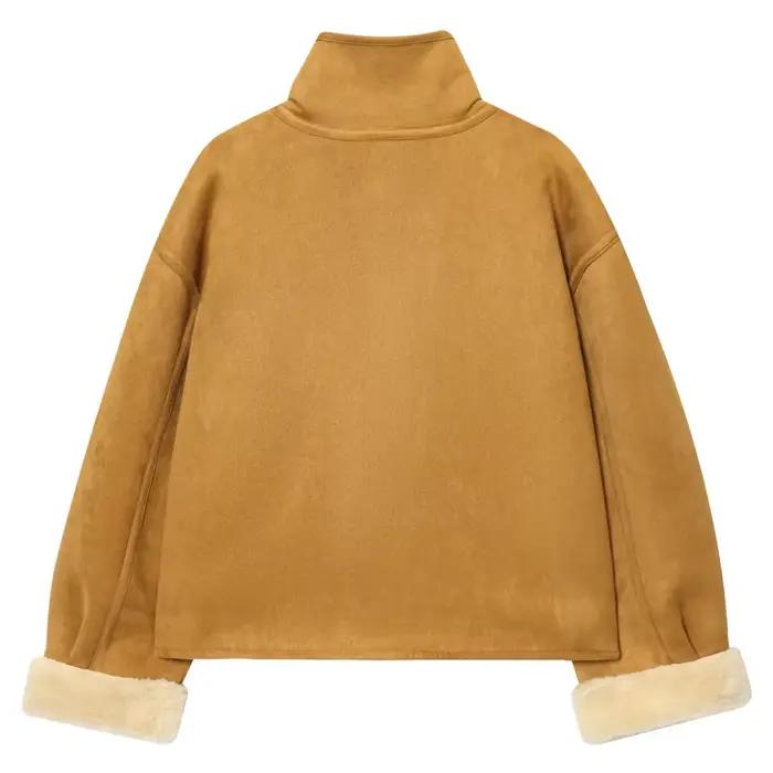 Veste en daim pour femme