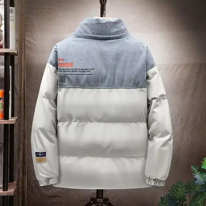 Rembourrage Parkas doudoune pour hommes épissage homme manteau rembourré vêtements d'extérieur vintage