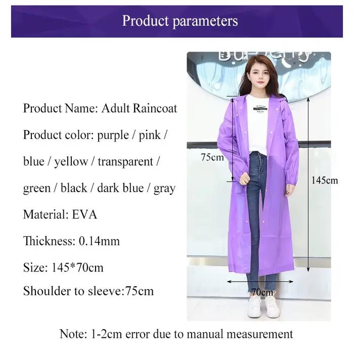 1/2 pièces Poncho de pluie à capuche pour femmes et hommes, imperméable et épaissi, pour le tourisme, la randonnée en extérieur, produits de plein air