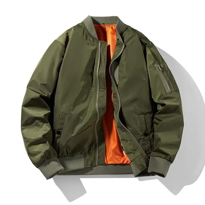 Veste de bombardier militaire pour hommes