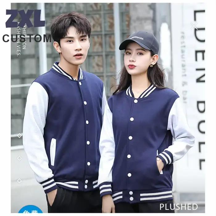 Veste de Baseball Chaude et Décontractée avec Logo Personnalisé, Uniformes de Mode, Manteau de Rue, Costume de Groupe de Société, Broderie Imprimée