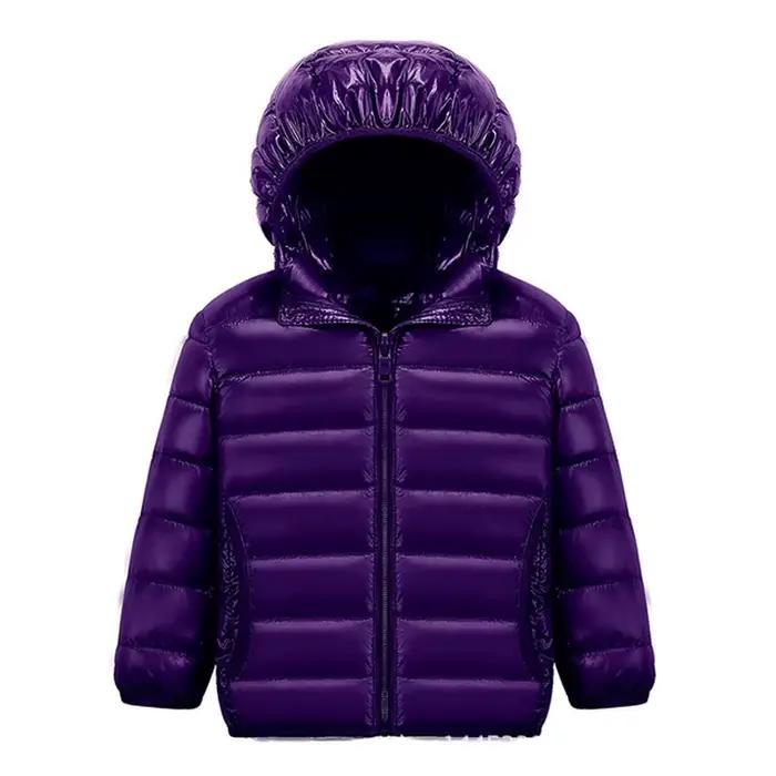 Doudoune portable ultra légère à capuche pour enfants, manteau en duvet Duck, salopette pour enfants, bébé, garçons, filles, hiver