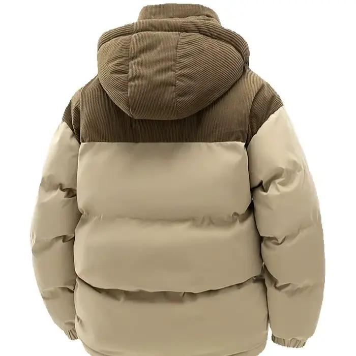 Veste d'hiver rembourrée en coton épais pour hommes avec polaire chaud résistant au froid 2025 manteau rembourré