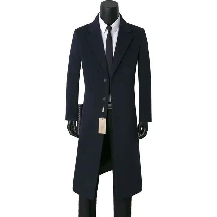 Manteau chaud en laine pour hommes