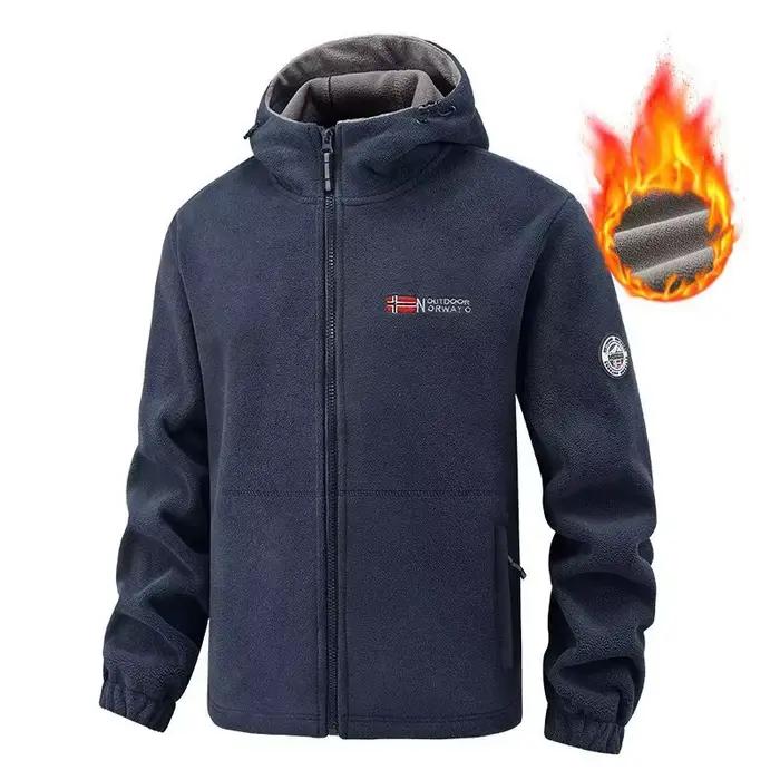 Veste à capuche polaire Double face pour hommes et femmes