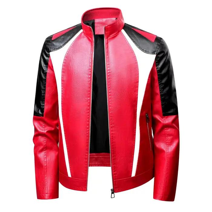 Veste de moto 2025 nouvelle veste de Style coréen veste en cuir pour hommes veste de moto coupe cintrée pour hommes veste coupe-vent pour hommes