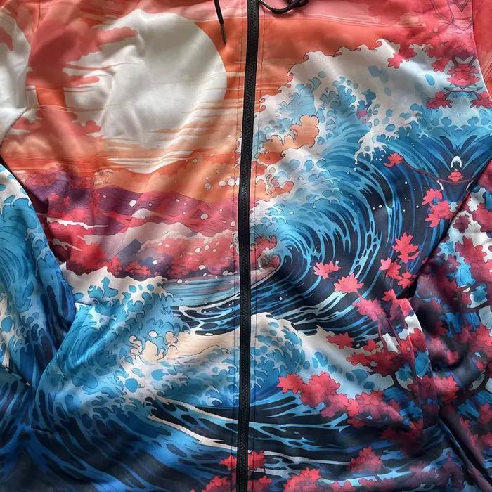 Manteau Long Boho Chic avec rayures ethniques Mandala
