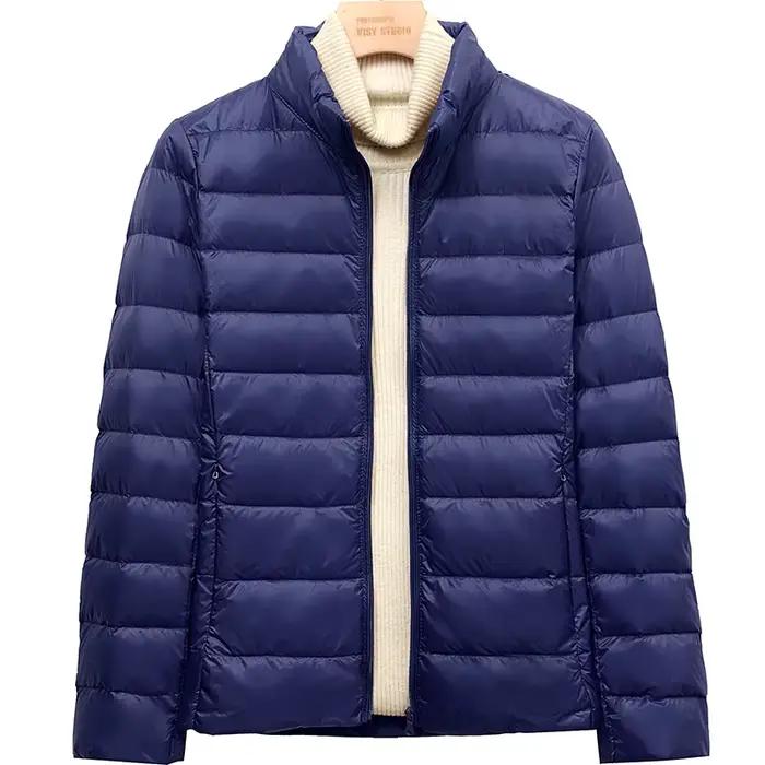 Nouveau 2025 femmes Ultra léger vers le bas à capuche doudoune femmes Portable léger coupe-vent femme automne et hiver manteaux chauds
