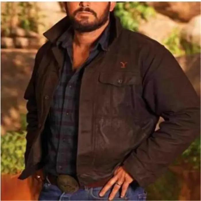 Veste en coton noir veste en Jean homme 5XL coton Denim automne hiver veste homme Jean manteaux hommes vestes de Cowboy