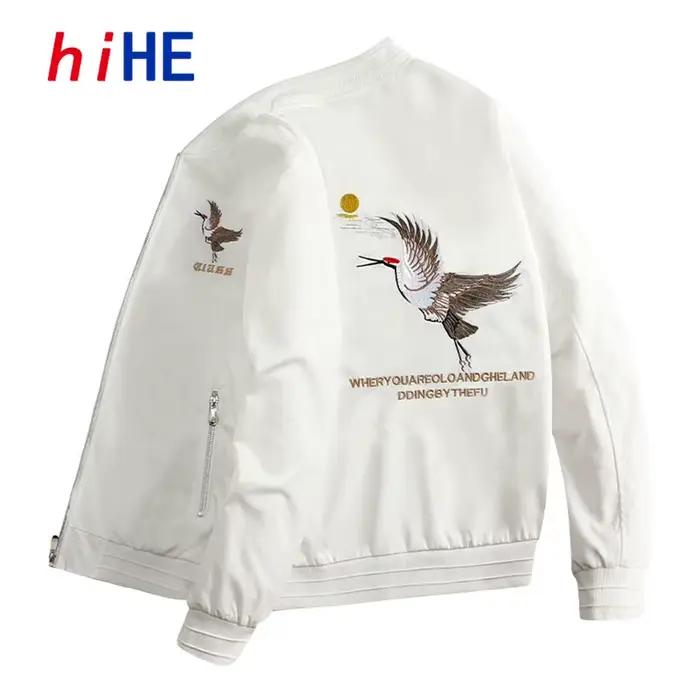 Veste Sukajan brodée Crane pour hommes 2026
