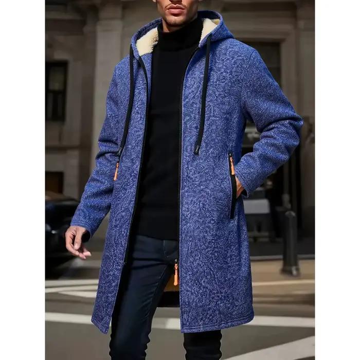 Manteau Long chaud d'hiver pour hommes