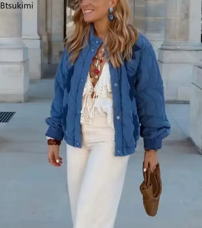 Manteau en coton brodé pour femme Hiver 2026