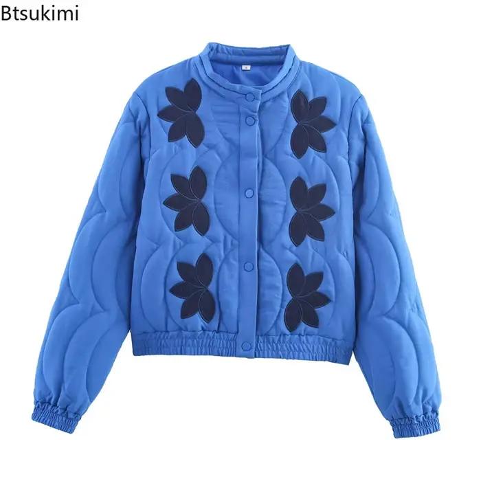 Manteau en coton brodé pour femme Hiver 2026