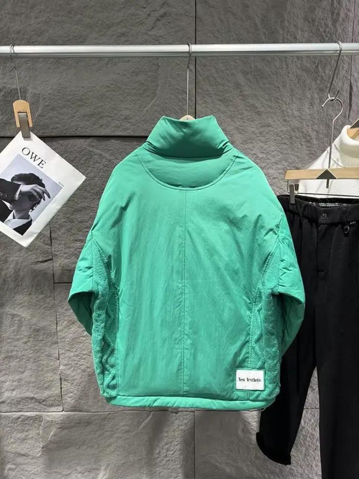 Doudoune zippée à col montant pour homme