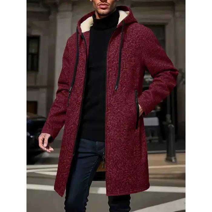 Manteau Long chaud d'hiver pour hommes