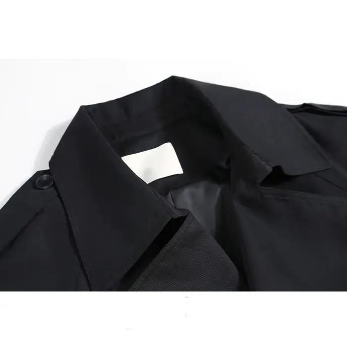 Manteaux coupe-vent mi-longs pour femmes à la mode et polyvalents pour le printemps et l'automne