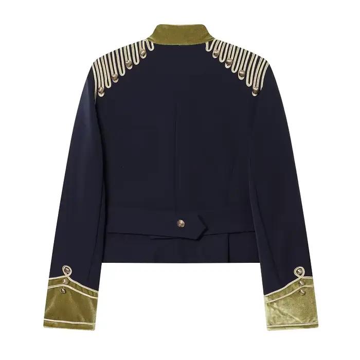 Blouson bomber à col montant pour femme