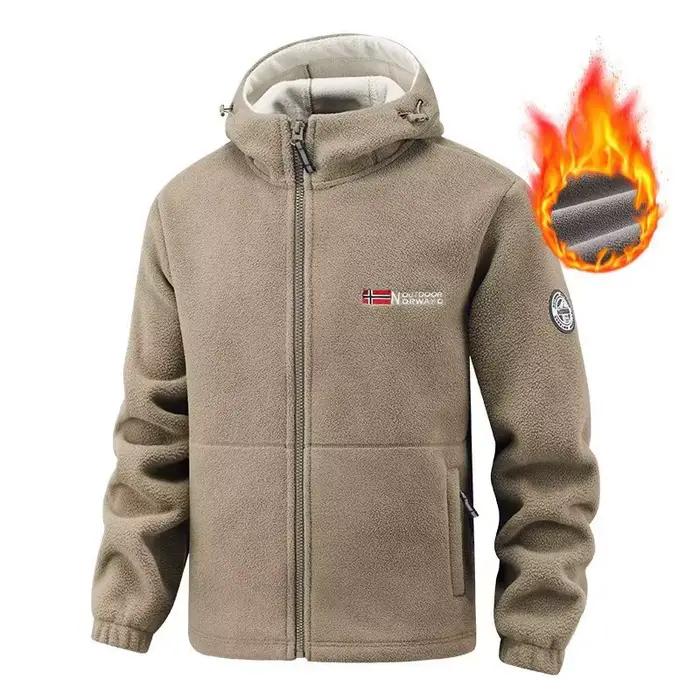 Veste à capuche polaire Double face pour hommes et femmes