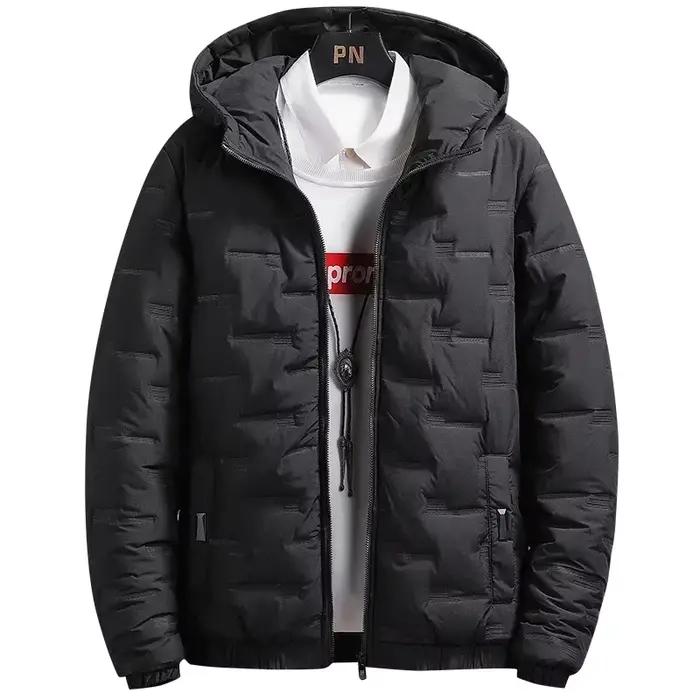 ChimParkas-Manteau à capuche en coton rembourré pour hommes