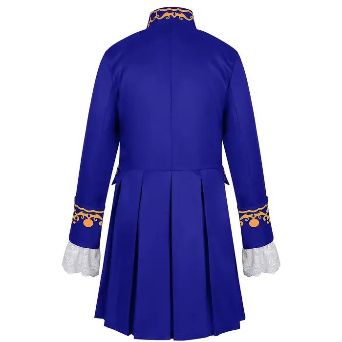 Costume Colonial du 18ème Siècle pour Hommes, Manteau Militaire Royal Médiéval, Veste de Costume de Prince de Cour Victorien Rococo Baroque