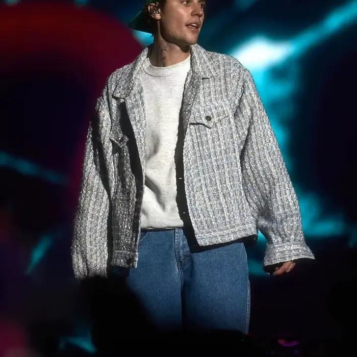 Veste en jean ample pour homme avec logo brodé Drew House, style rétro américain, imprimé de créateur