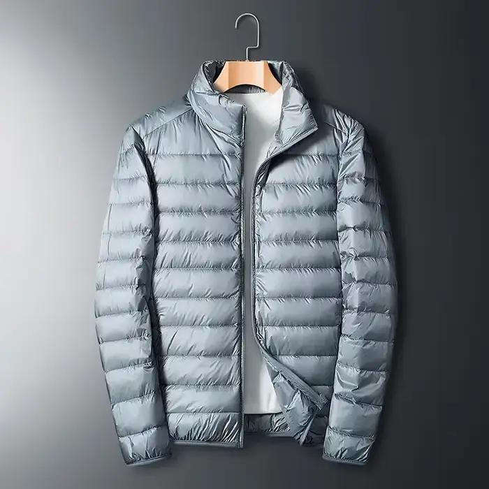 Veste en duvet de canard blanc ultra-légère pour homme