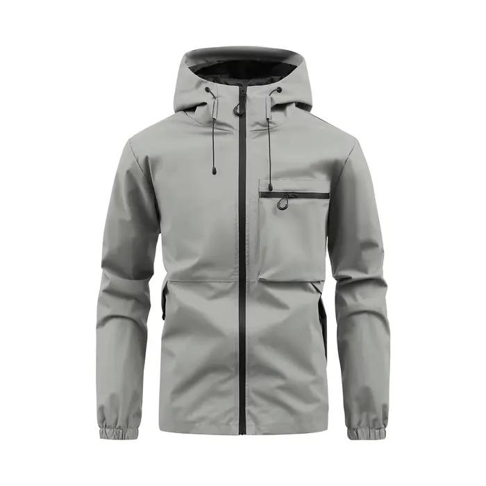 Veste d'assaut pour homme, vêtement de travail imperméable à capuche pour le printemps et l'automne, veste décontractée pour l'extérieur