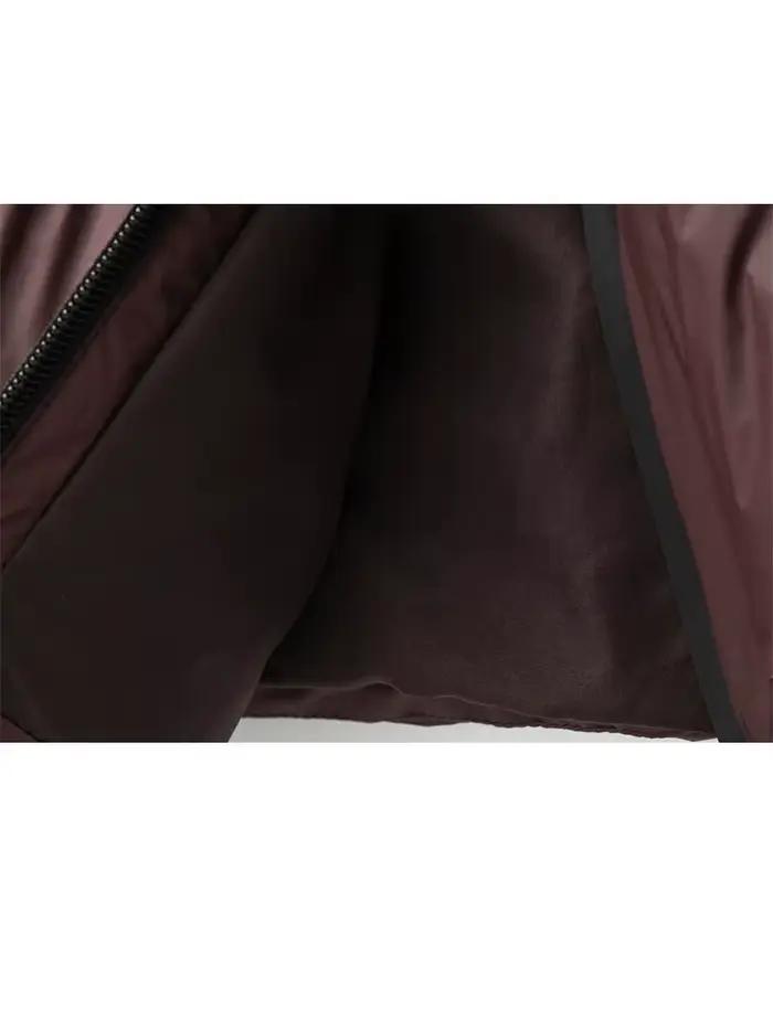 Veste d'hiver imperméable à capuche et col montant polyvalente pour femmes HH