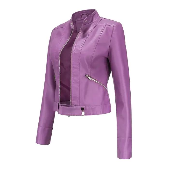 Veste en Similicuir Femme 2026 Nouvelle Collection Printemps Automne Manteau