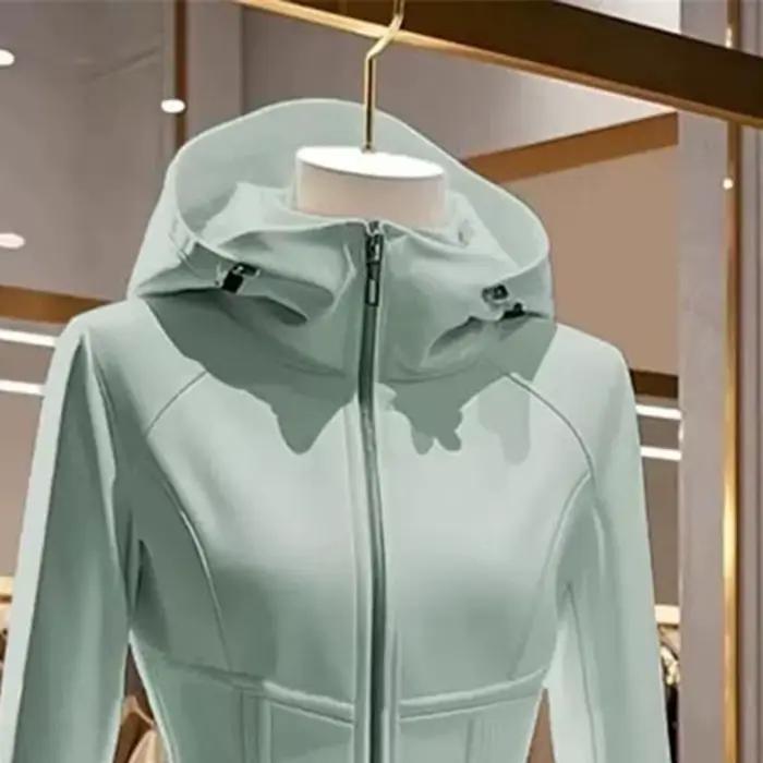 Manteau Femme Automne Hiver Coréen Bleu Ciel Court Décontracté Haute Qualité