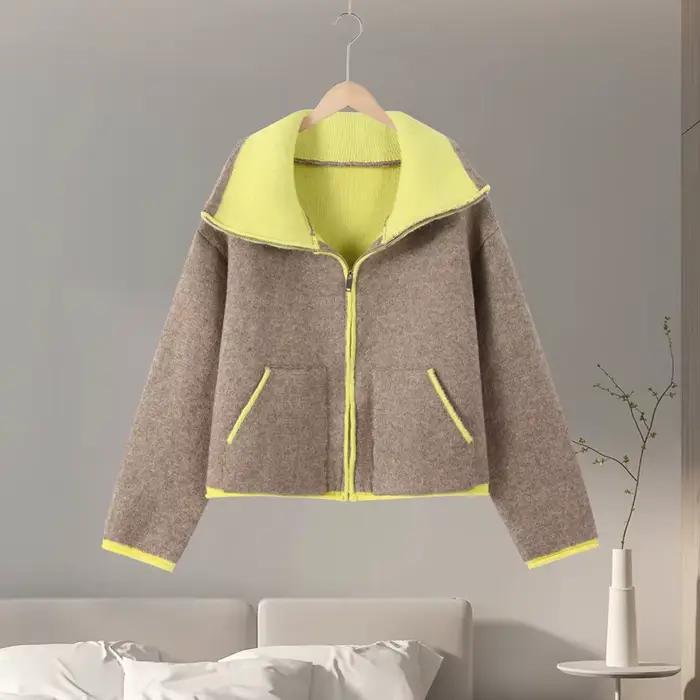 Manteaux pour femmes élégant col en v poignets en peluche à lacets manches en fausse fourrure manteau ouvert femme 2025 automne hiver mode dame streetwear