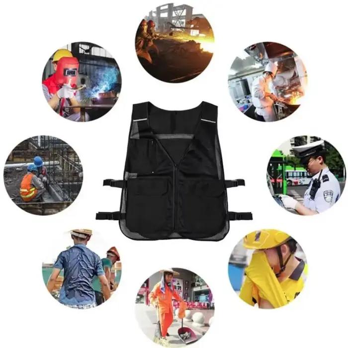 Gilet de course rafraîchissant unisexe, résistant à l'eau et respirant, avec sac à dos intégré pour la course, la randonnée, le cyclisme, les sentiers et les marathons