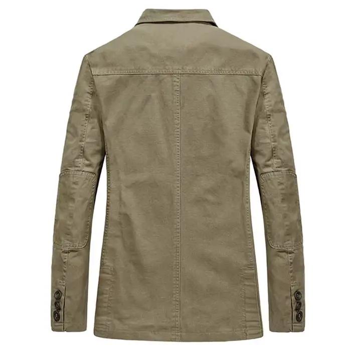 Veste homme imperméable CHAIFENKO kaki et vert armée coupe-vent printemps automne décontracté pour hommes
