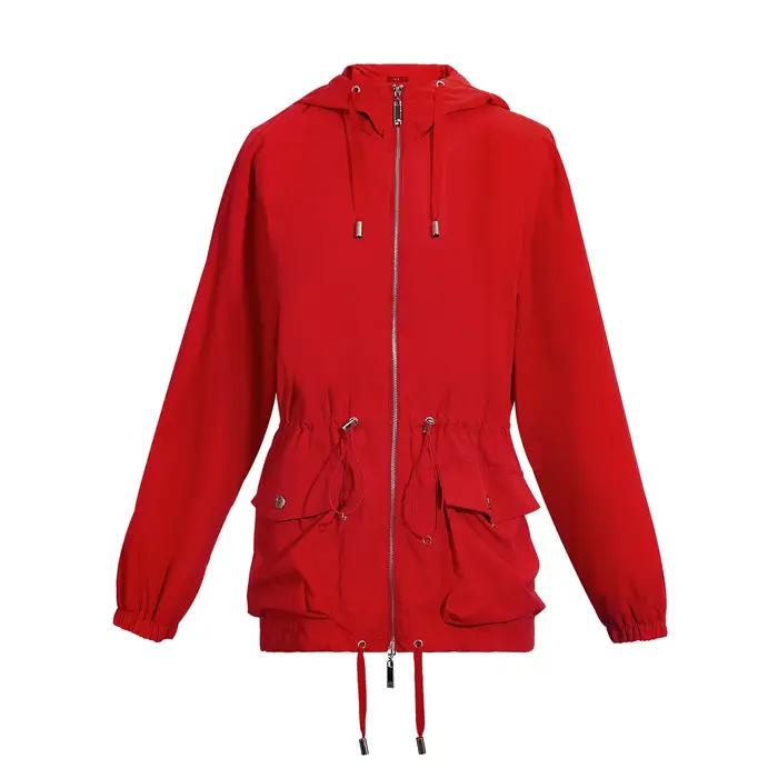 CHCH veste femme mode printemps automne extérieur coupe-vent dames Stormtrooper veste cordon taille conception femme mince manteau