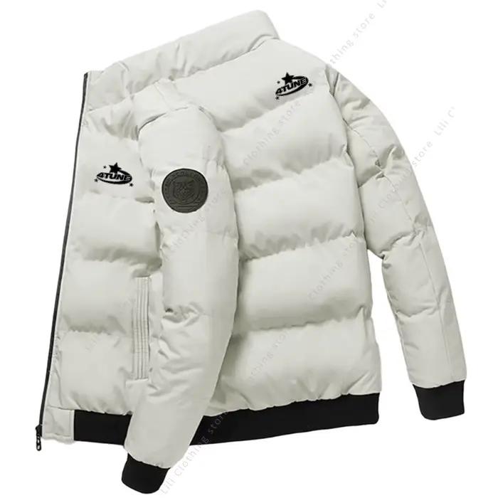 Doudoune Parker Rindu pour Hommes, Épaisse, Chaude, Imperméable, Coupe Décontractée, Idéale pour l'Hiver et les Jours Froids