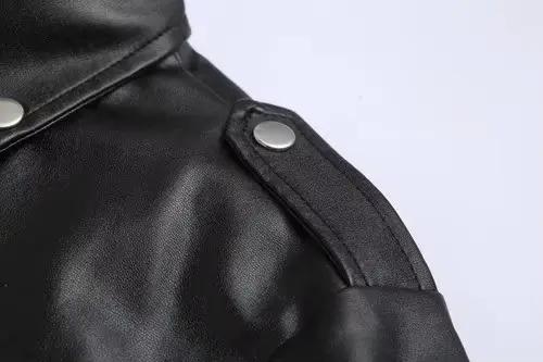 Veste pour homme Hip Men, couleur unie, veste élégante pour homme, coupe ajustée, en simili cuir, avec fermeture éclair diagonale et ajustement par ceinture MWT601281