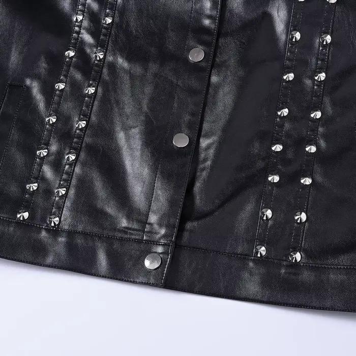 Gilets en cuir noir pour hommes