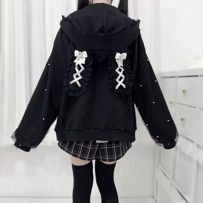 Manteaux japonais en gaze de perles pour femmes